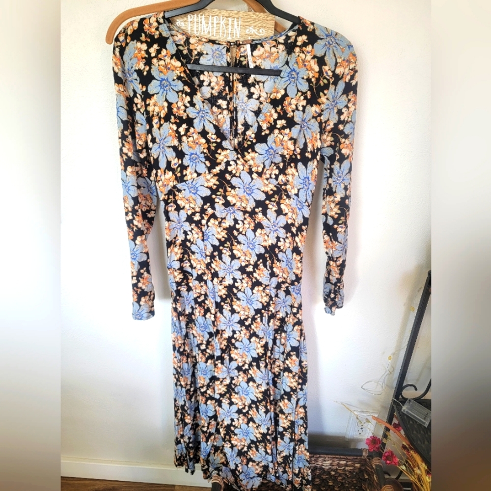 Free people floral maxi dress